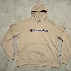 NWOT Champion Beige Hoodie Mens Size 2XL Hooded Sweatshirt Athletics